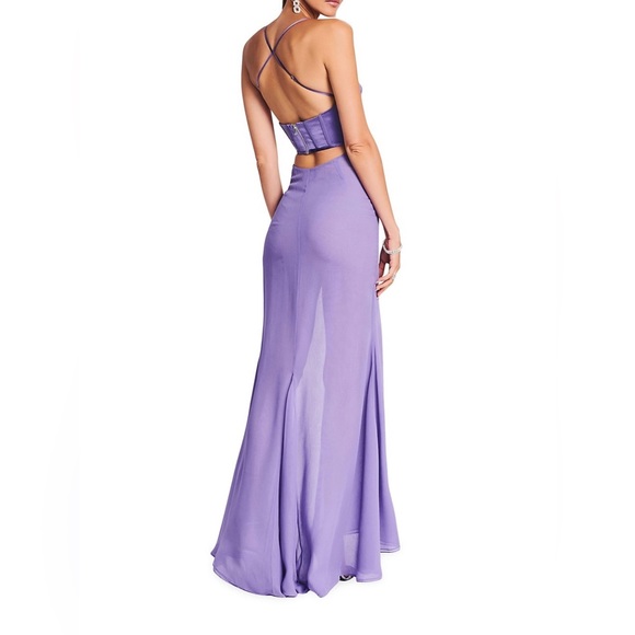 Retrofete Larissa Corset Dress in Lilac - Picture 3 of 17